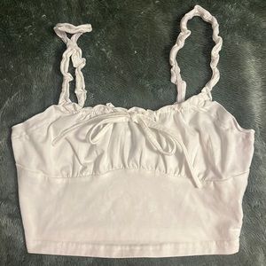 SHEIN Crop Top Tie Front Tank Top